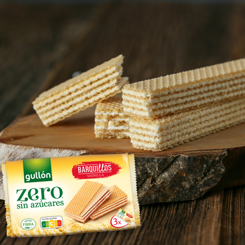 Wafer vegani alla Vaniglia Senza Zucchero - Gullon